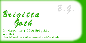 brigitta goth business card