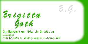 brigitta goth business card